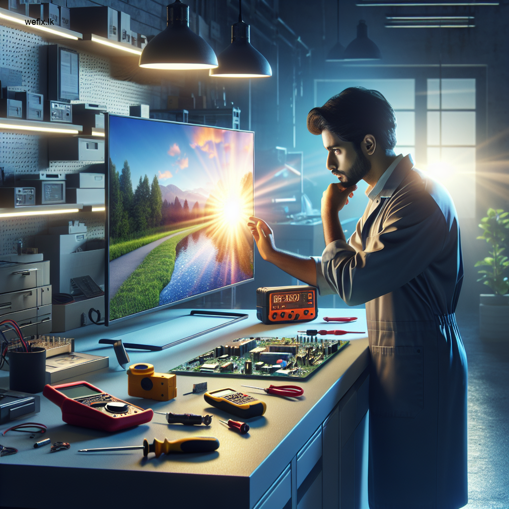 Fix Samsung TV Screen Flickering with Sound in Colombo