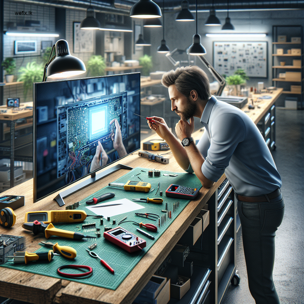 Fix LED TV Flickering with No Picture in Colombo