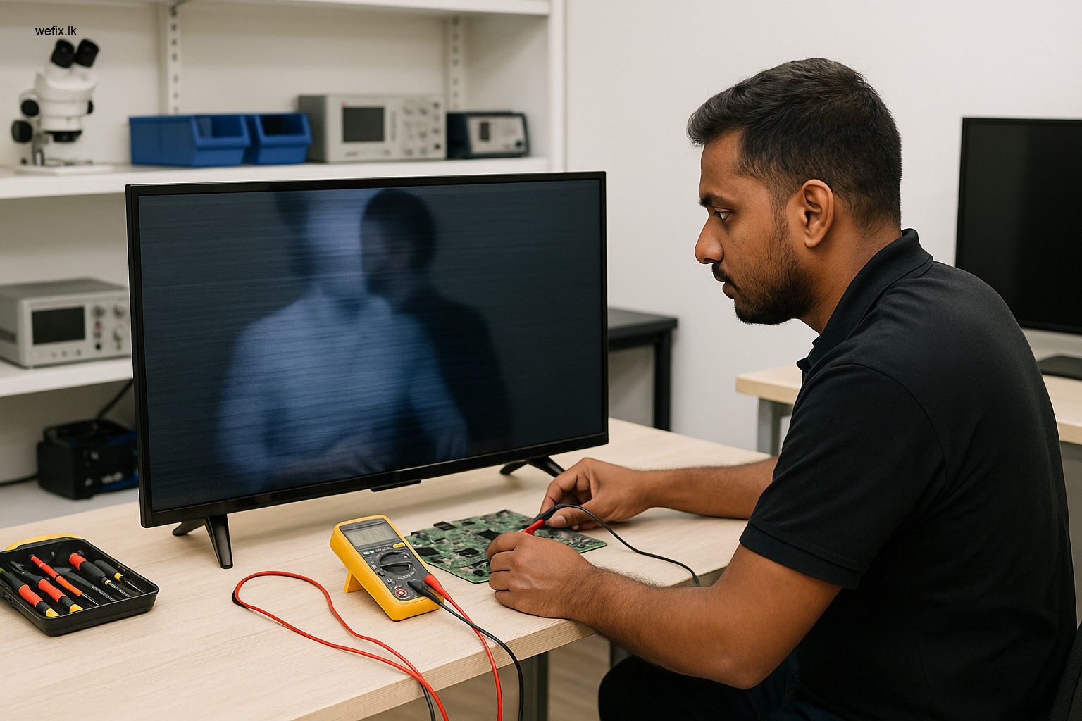How to Fix TV Screen Ghost Images in Colombo | WeFix.lk