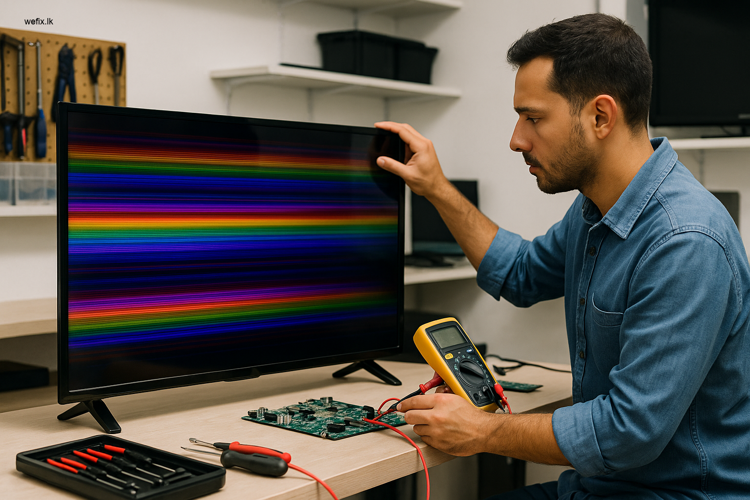 How to Fix Horizontal Rainbow Lines on Your TV in Colombo