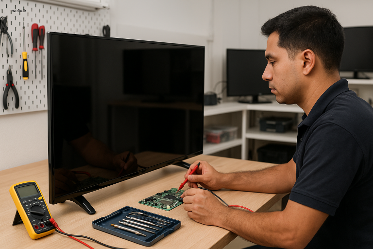 LED TV Black Screen Fix in Colombo by WeFix.lk
