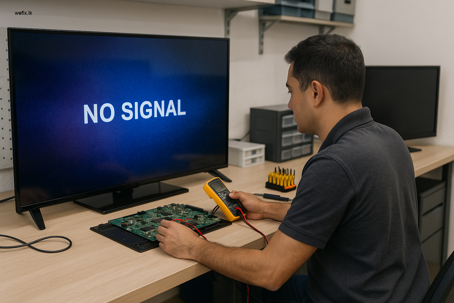TV No Signal Input Fix in Colombo by WeFix.lk Experts