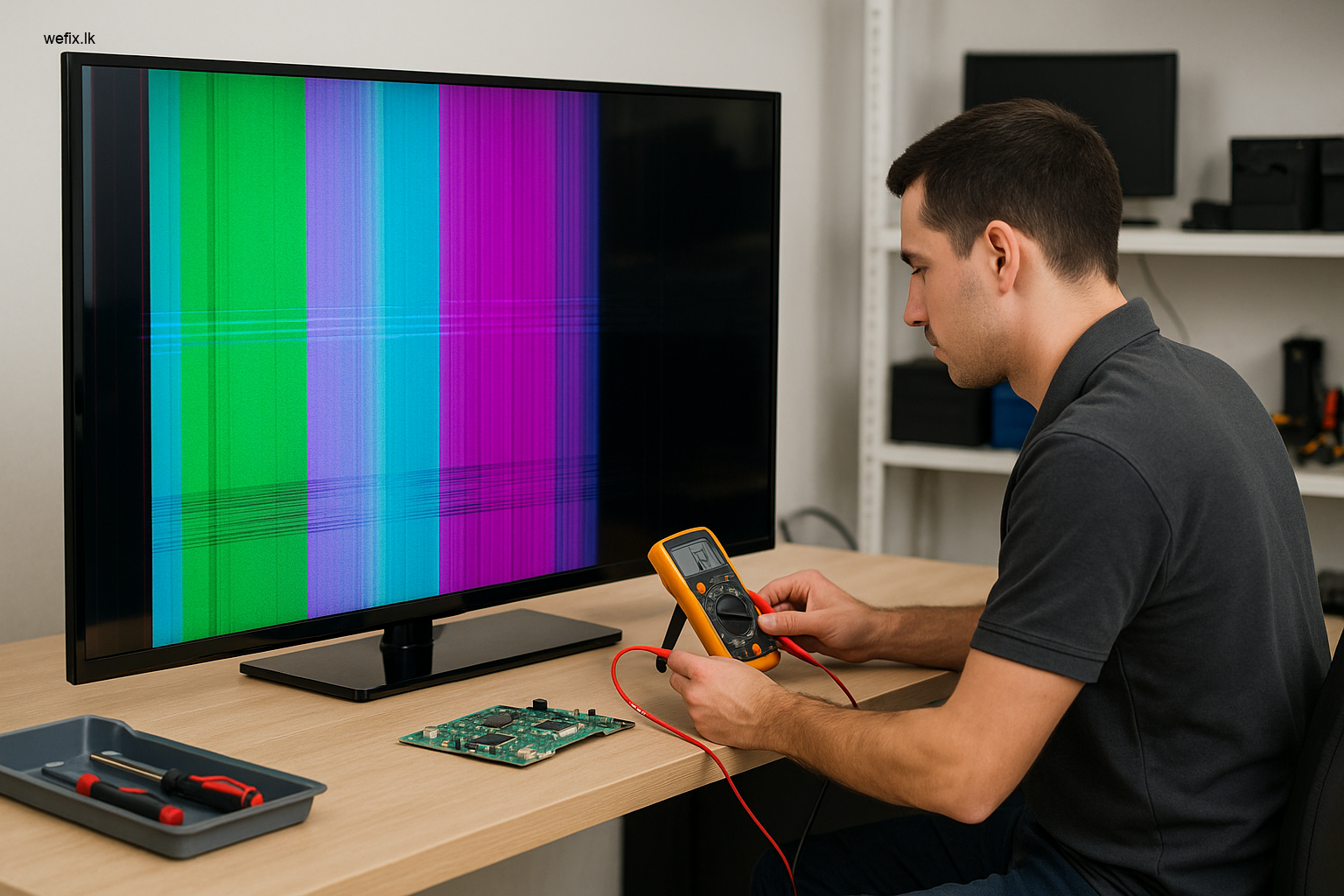 Fix TV Screen Color Distortion in Colombo with WeFix.lk